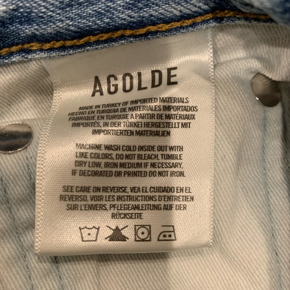 AGOLDE Hi Rise Lightly Distressed Jeans - Picture 4 of 5